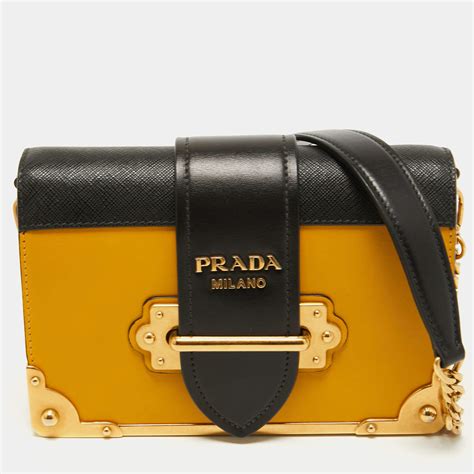 prada yellow leopard bag|prada cahier mini bag.